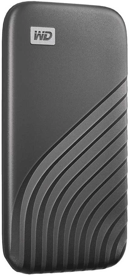 Kietasis diskas Western Digital My Passport SSD - šifruotas - 4 TB - 256 bitų AES - pilkas