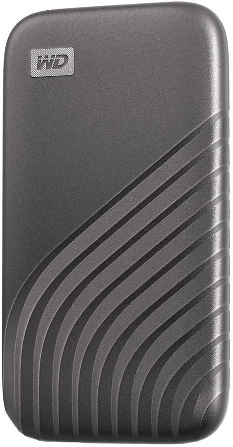 Kietasis diskas Western Digital My Passport SSD - šifruotas - 4 TB - 256 bitų AES - pilkas