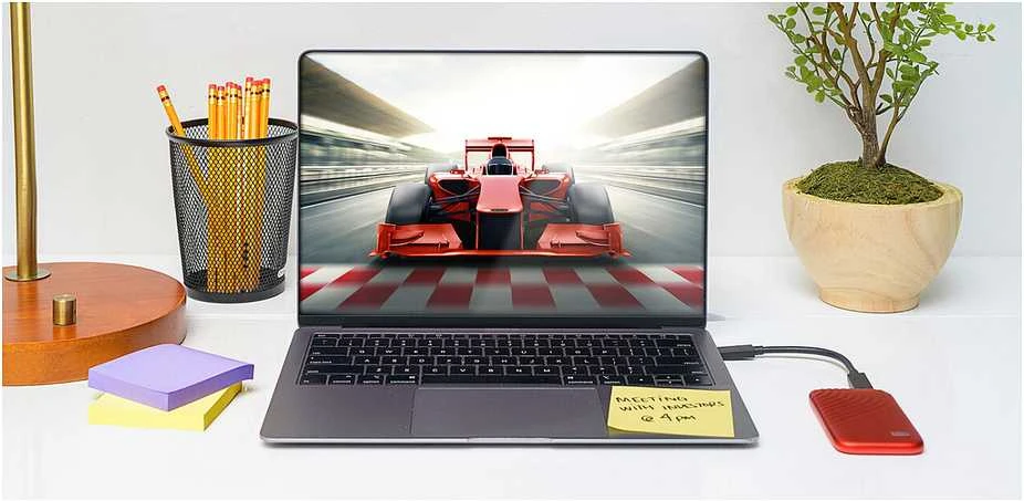 Kietasis diskas Western Digital My Passport SSD - šifruotas - 4 TB - 256 bitų AES - pilkas