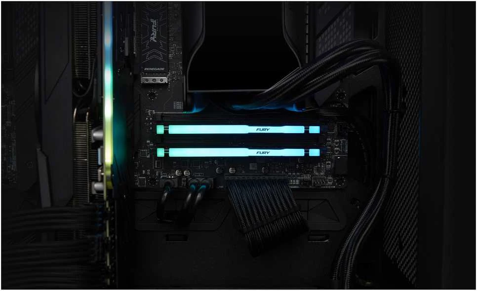 RAM „Kingston Technology FURY Beast“ 128 GB 5600 MT/s DDR5 CL36 DIMM atmintis (2 vnt. rinkinys) RGB