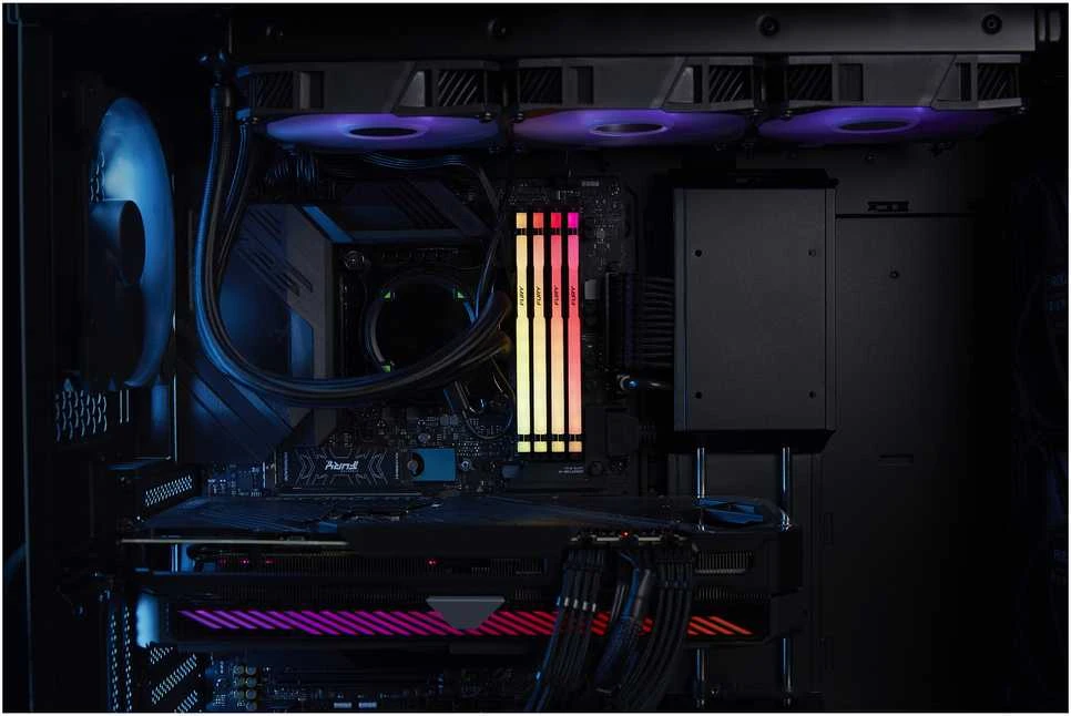 „Kingston Technology FURY Beast“ 128 GB 5600 MT/s DDR5 CL40 DIMM RGB atmintis