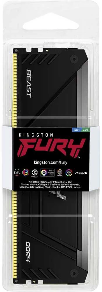 RAM „Kingston KF436C18BB2A/16“ 16 GB 3600 MT/s DDR4 CL18 DIMM FURY Beast RGB | „Kingston“