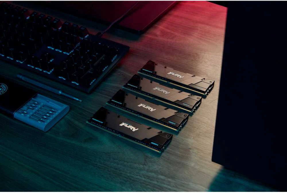 RAM Kingston KF453C20RB2K2/16 16GB 5333MT/s DDR4 CL20 DIMM (Kit of 2) FURY Renegade Juodas | Kingstonas