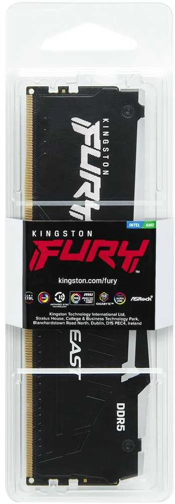 RAM Kingston | FURY Beast Juodas RGB EXPO | 16 GB | DDR5 | 6000 MHz | PC/serveris | Registracijos Nr. | ECC Nr.