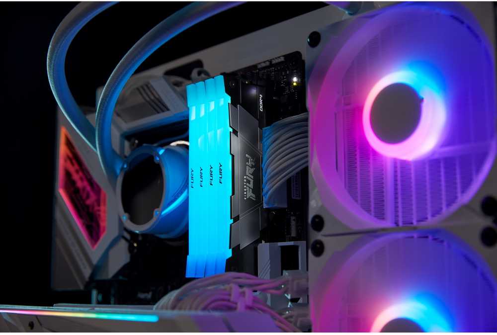 RAM „Kingston KF436C16RB2AK2/16“ 16 GB 3600 MT/s DDR4 CL16 DIMM (2 vnt. rinkinys) FURY Renegade RGB | „Kingston“