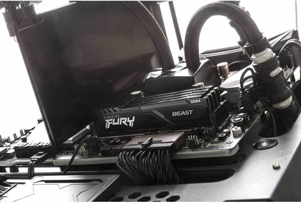 RAM Kingston KF432C16BBK4/32 32GB 3200MHz DDR4 CL16 DIMM (Kit of 4) FURY Beast Juodas | Kingstonas