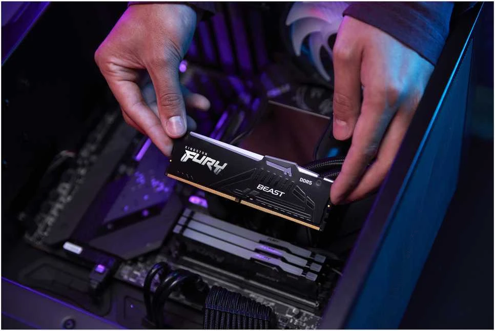 RAM KINGSTON 32GB 6000MT/s DDR5 CL36 DIMM FURY Beast RGB EXPO rinkinys (2 vnt.)