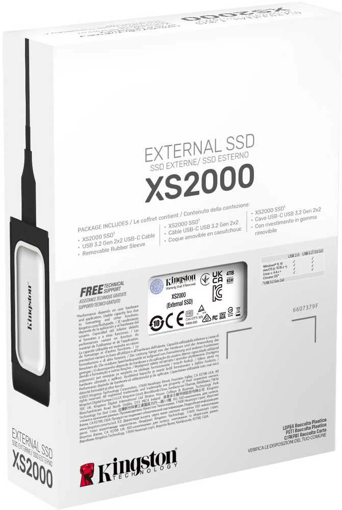 Kietasis diskas KINGSTON 4TB PORTABLE SSD XS2000