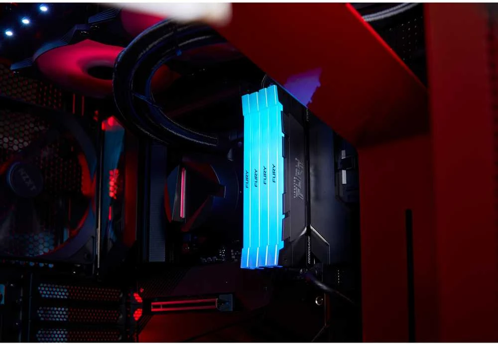 RAM Kingston KF436C18RB2AK2/64 64GB 3600MT/s DDR4 CL18 DIMM (2 komplektas) FURY Renegade RGB | Kingstonas