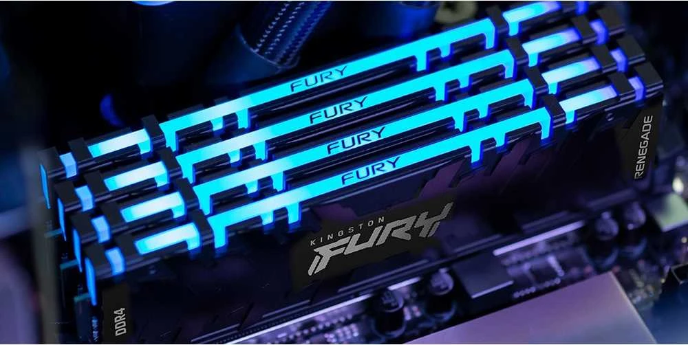 RAM Kingston KF436C18RB2AK2/64 64GB 3600MT/s DDR4 CL18 DIMM (2 komplektas) FURY Renegade RGB | Kingstonas