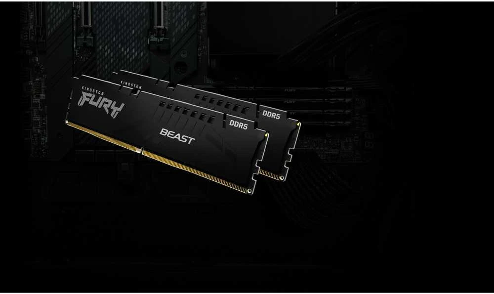 RAM Kingston KF564C32BBEK2-64 64GB 6400MT/s DDR5 CL32 DIMM (Kit of 2) FURY Beast Juodas EXPO | Kingstonas