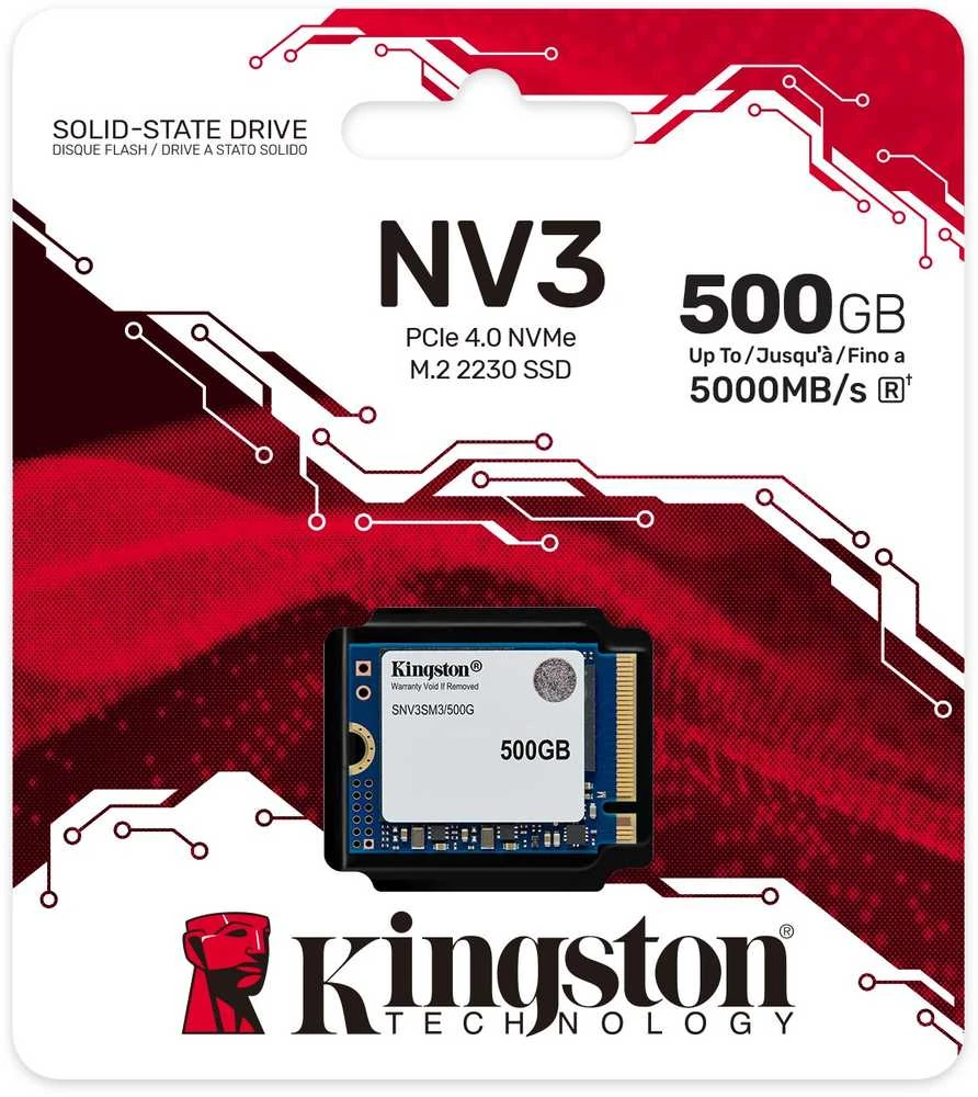 „Kingston Technology 500G NV3 M.2 2230 NVMe SSD“