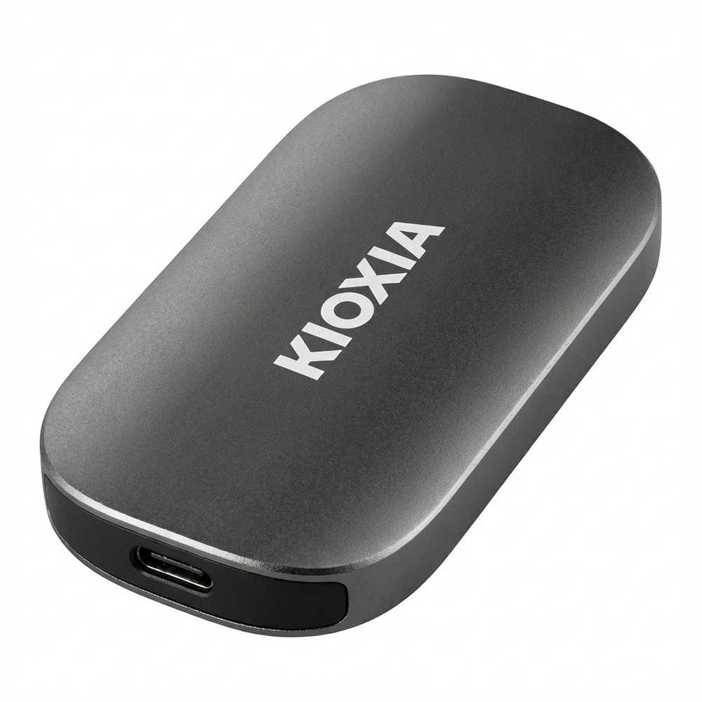 Kietasis diskas Kioxia Exceria Plus G2 Portable 1 TB, Externe SSD - juodas, USB-C 3.2 Gen 2 (10 Gbit/s)