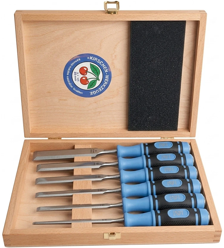 Kirschen Firmer Chisel Set 6 vnt 1108 HK medinėje dėžutėje 1108000