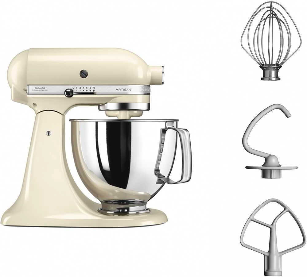 Virtuvinis kombainas KitchenAid Artisan 5KSM125, 4,8 l, Kreminės gelsvos spalvos