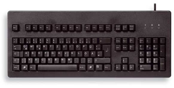 Klaviatūra CHERRY G80-3000 MX rudi jungikliai, EU-išdėstymas, juodas