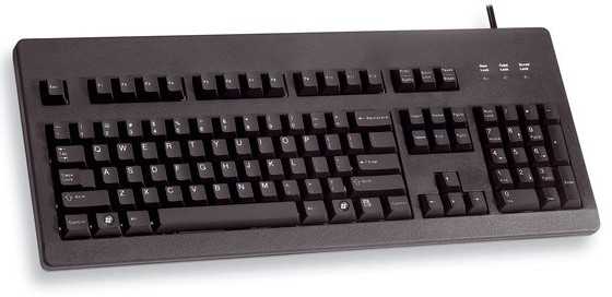Klaviatūra CHERRY G80-3000 MX rudi jungikliai, EU-išdėstymas, juodas