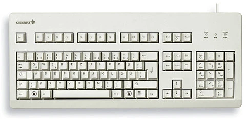 Klaviatūra CHERRY G80-3000 MX rudi jungikliai, EU-išdėstymas, grau
