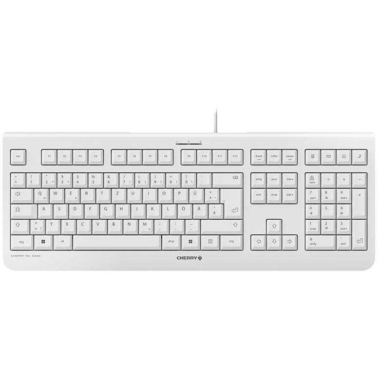 CHERRY KC 1000 klaviatūra USB QWERTZ Vokiečių Pilka