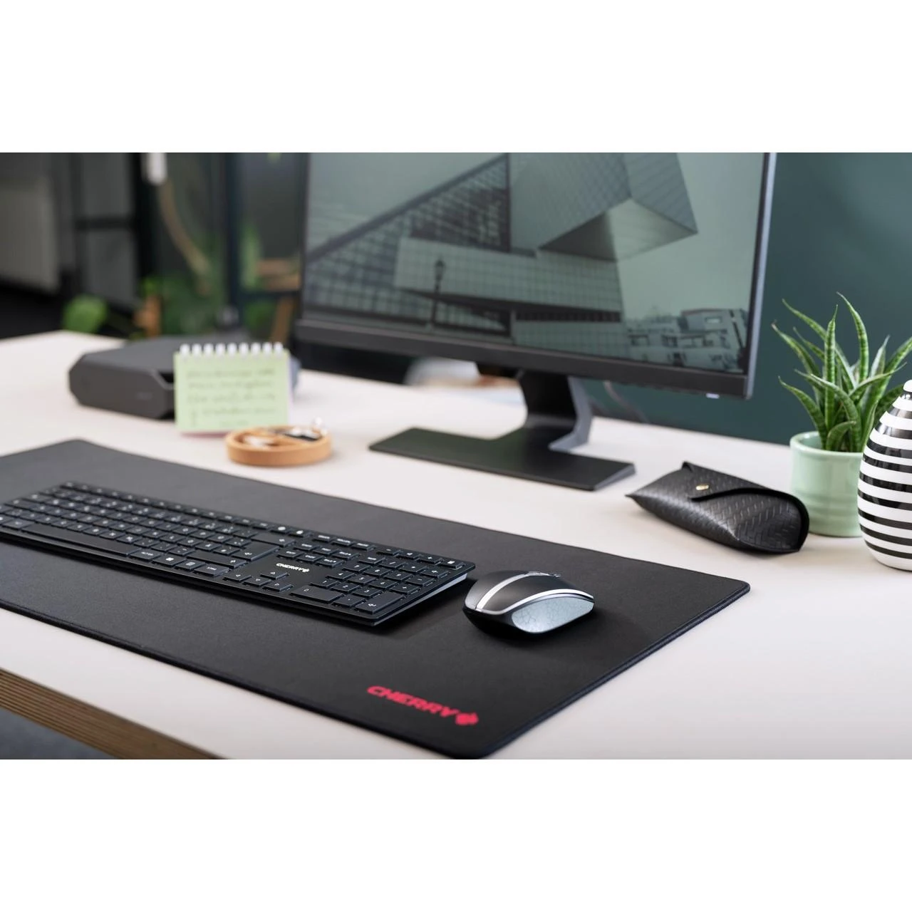 Cherry KW 9100 Slim - Belaidė klaviatūra Juodas QWERTZ DE