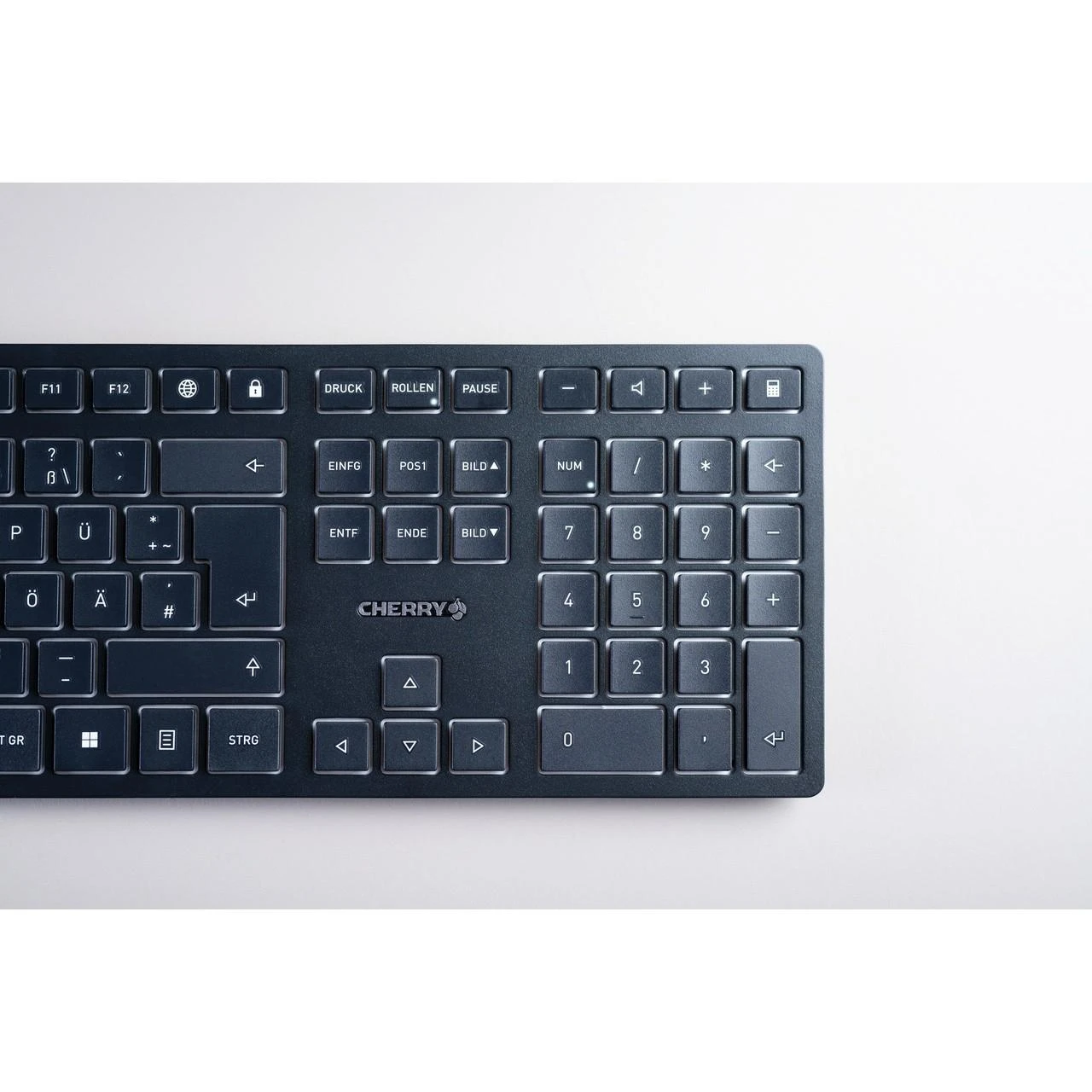 Cherry KW 9100 Slim - Belaidė klaviatūra Juodas QWERTZ DE
