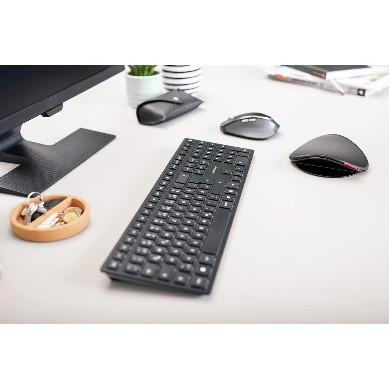Cherry KW 9100 Slim - Belaidė klaviatūra Juodas QWERTZ DE
