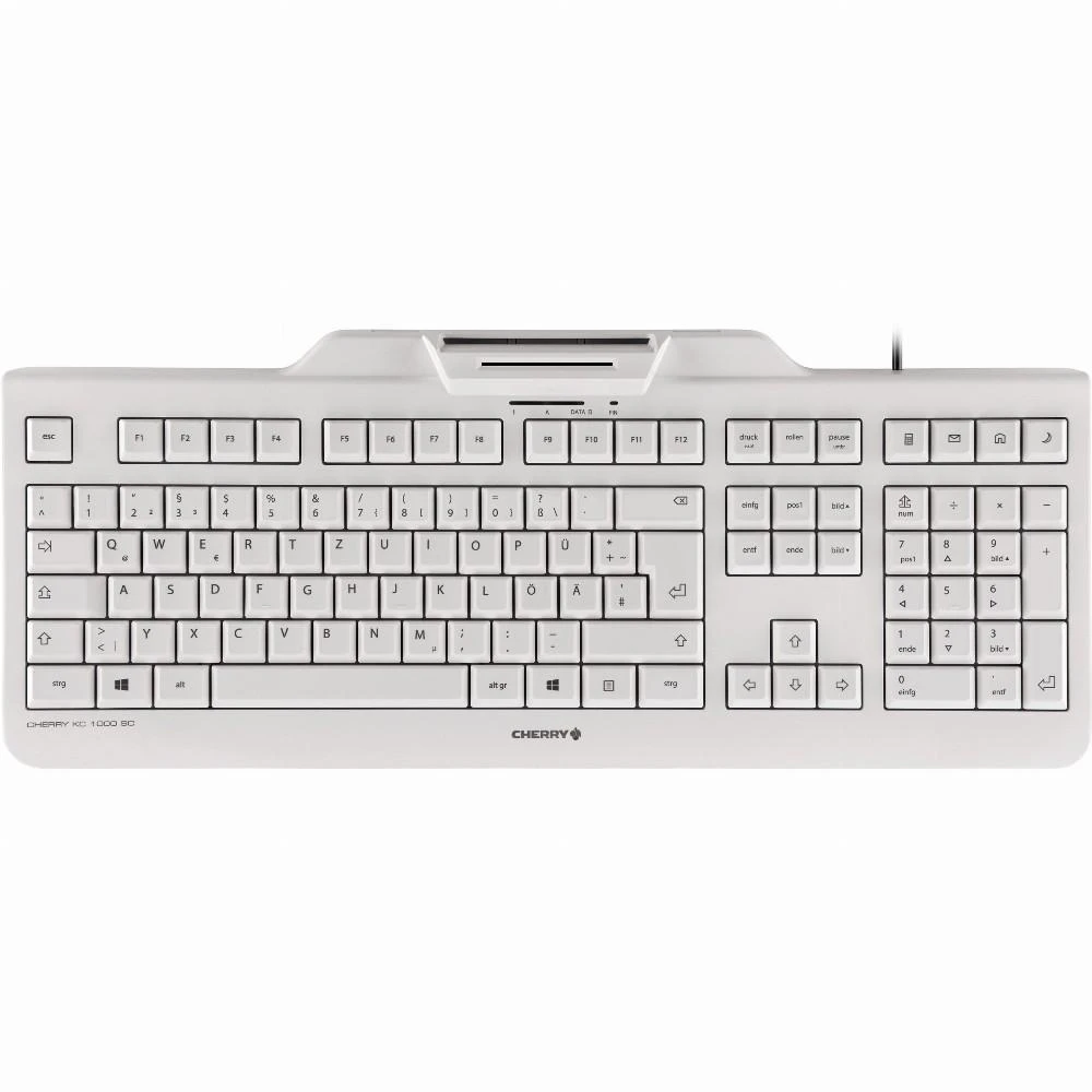 Klaviatūra Cherry Vyšnių KC1000 SC šviesiai pilka