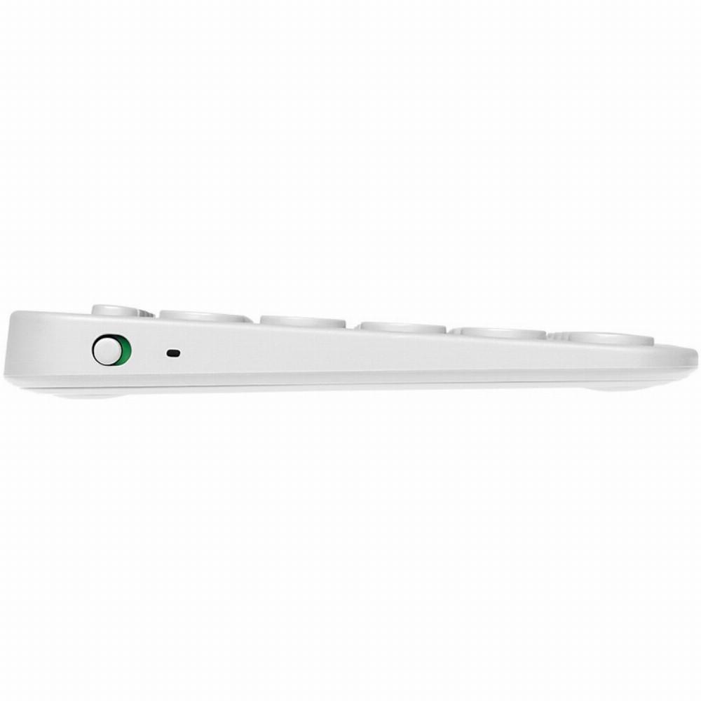 Belaidė Multi-Device Bluetooth Klaviatūra Logitech K380, DE išdėstymas, Balta