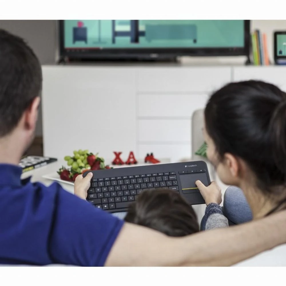 Belaidė klaviatūra Logitech K400 Plus, juoda