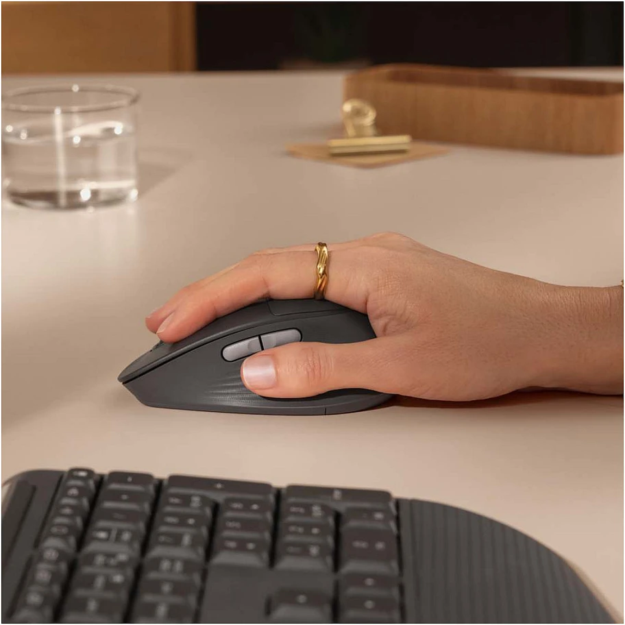Belaidė kompiuterio pelė Logitech Signature Comfort Plus M850L, Bluetooth, Juoda