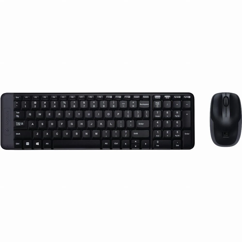 Belaidis klaviatūros ir pelės rinkinys Logitech MK220, US išdėstymas