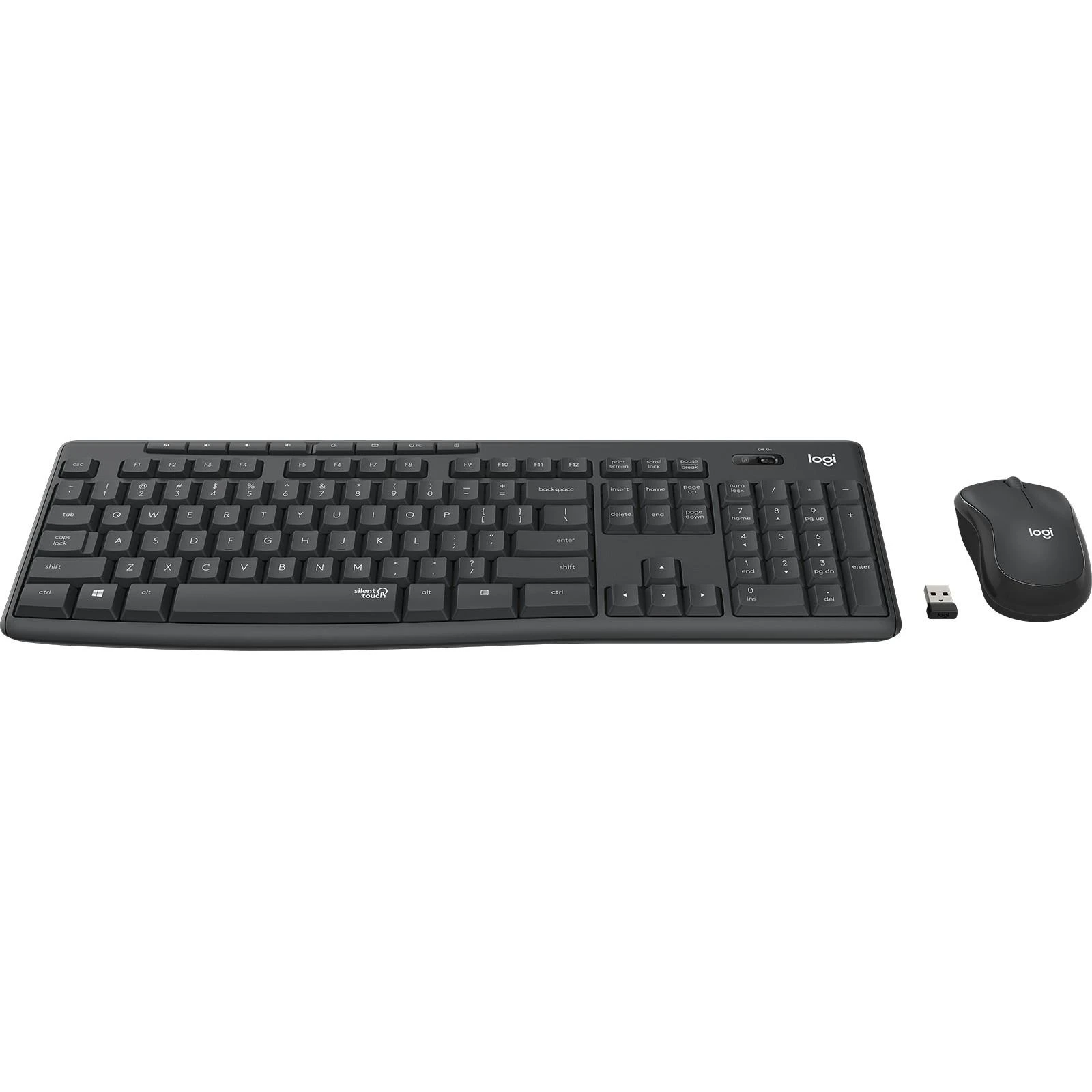 Tyli belaidė Klaviatūra su pele Logitech MK295, DE išdėstymas