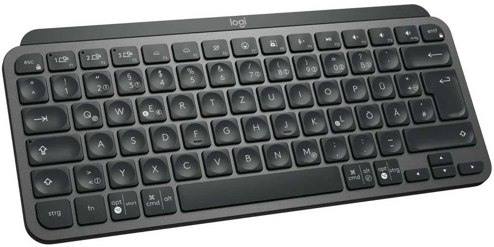 Minimalistinė Belaidė Klaviatūra su apašvietimu Logitech MX Keys Mini, Grafito spalvos, Vokiečių (Qwertz) išdėstymas