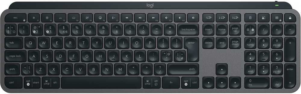Logitech MX KEYS S ADVANCED WIRELESS - ILLUMINATED Klaviatūra GRAPHITE