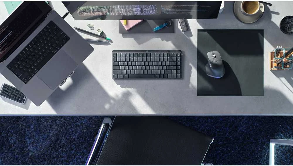 Klaviatūra Logitech MX Mechaninė klaviatūra Mini (klikające) belaidė 75% su pašvietimu grafito