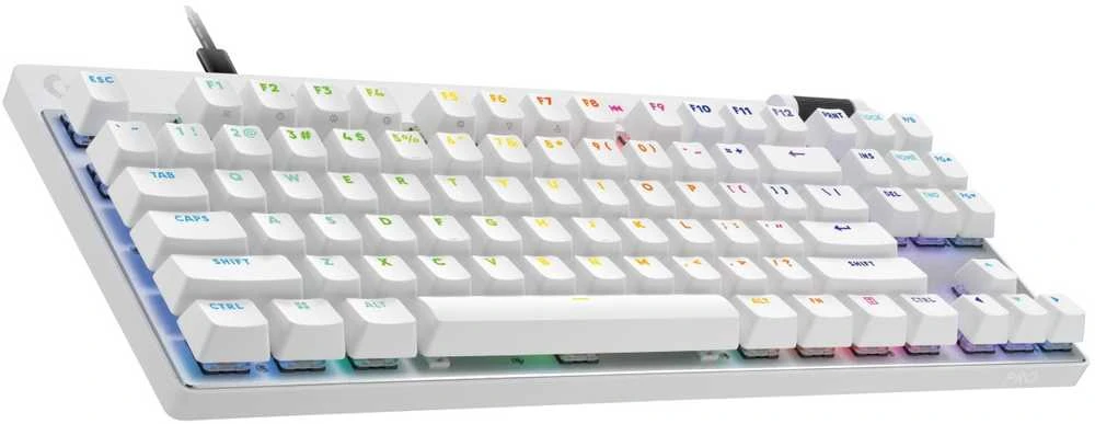 „Logitech G PRO X TKL Rapid“ žaidimų klaviatūra USB QWERTY US International Balta