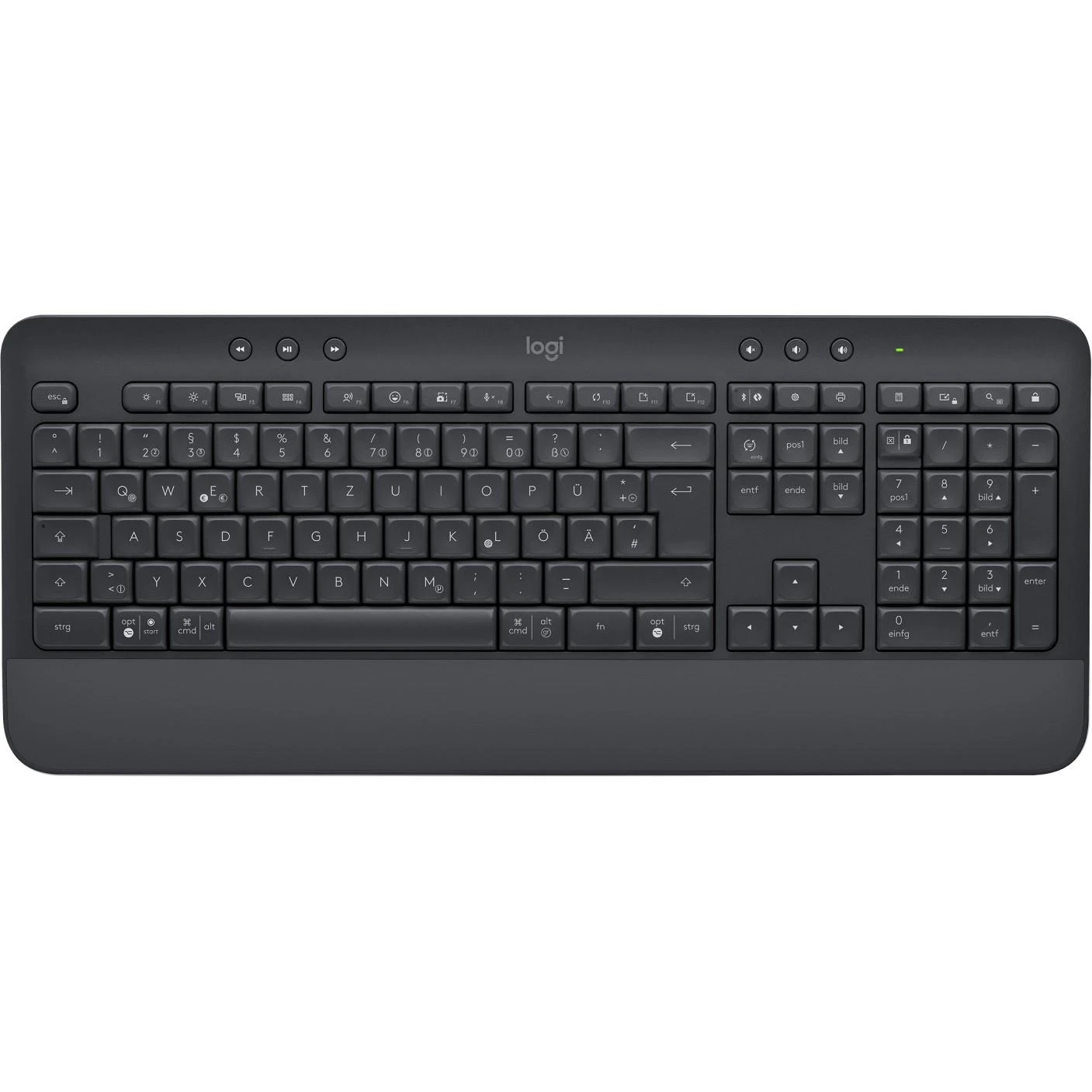 Klaviatūra Logitech Signature K650, Grafito spalvos, Vokiečių kalba (Qwertz)
