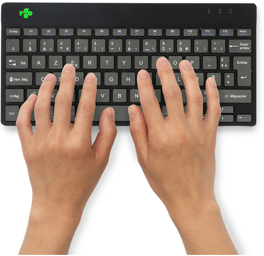 R-GO COMPACT BREAK ERGONOMIŠKA - Klaviatūra AZERTY (FR) BLUETOOTH B