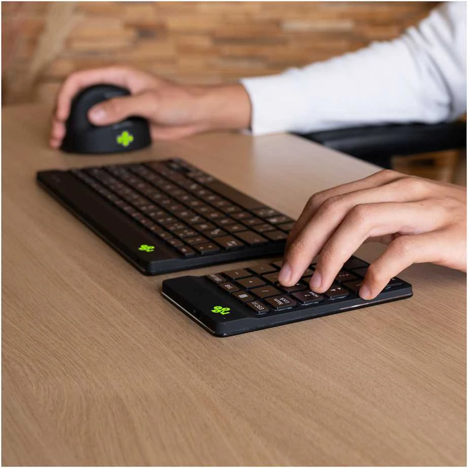 Klaviatūra R Go Tools R-GO NUMPAD BREAK ERGONOMIC - NUMERIC WIRELESS KEYPAD Juodas
