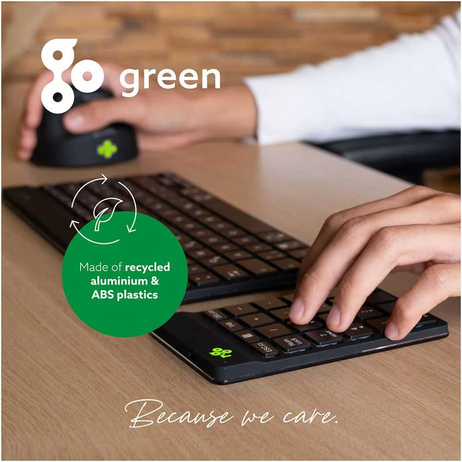 Klaviatūra R Go Tools R-GO NUMPAD BREAK ERGONOMIC - NUMERIC WIRELESS KEYPAD Juodas