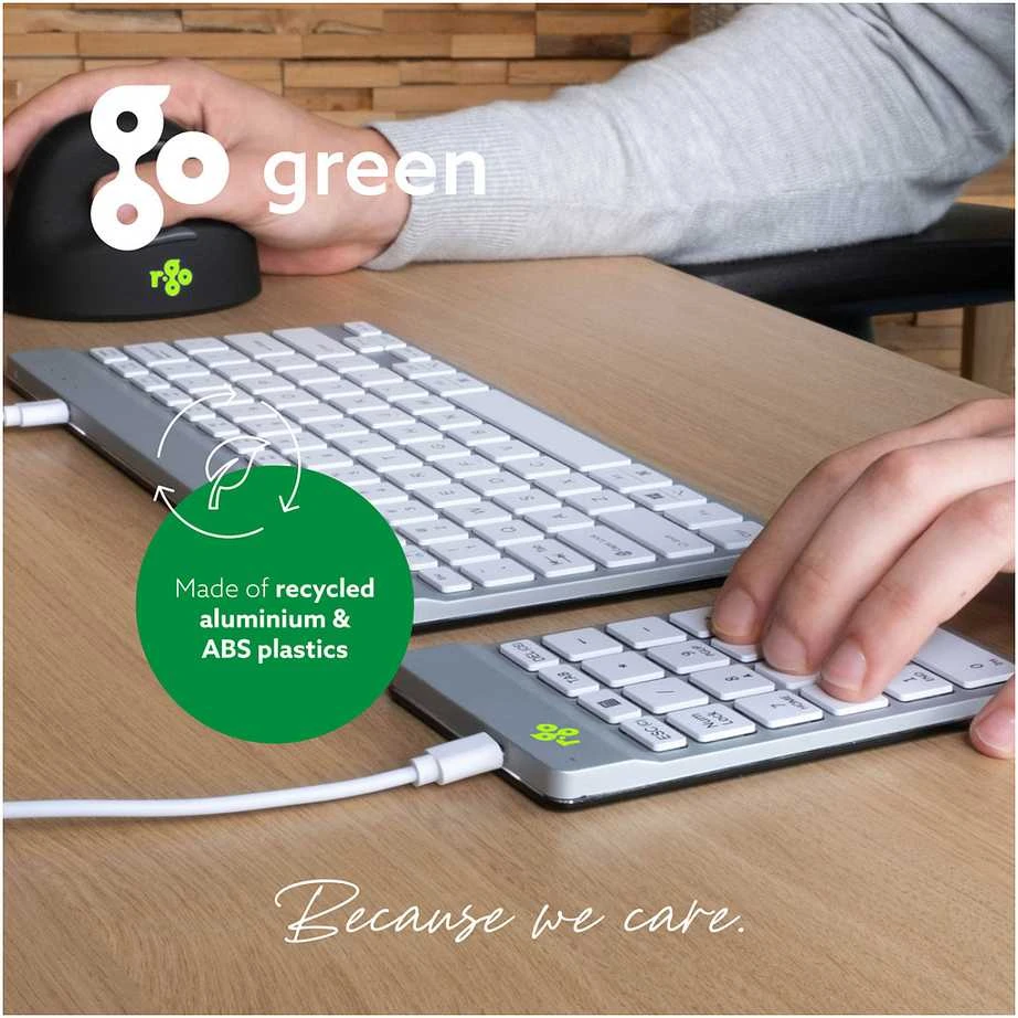 Carruzzo R-GO TOOLS SKAITMENINĖ KLAVIATŪRA SU Baltas LAIDU