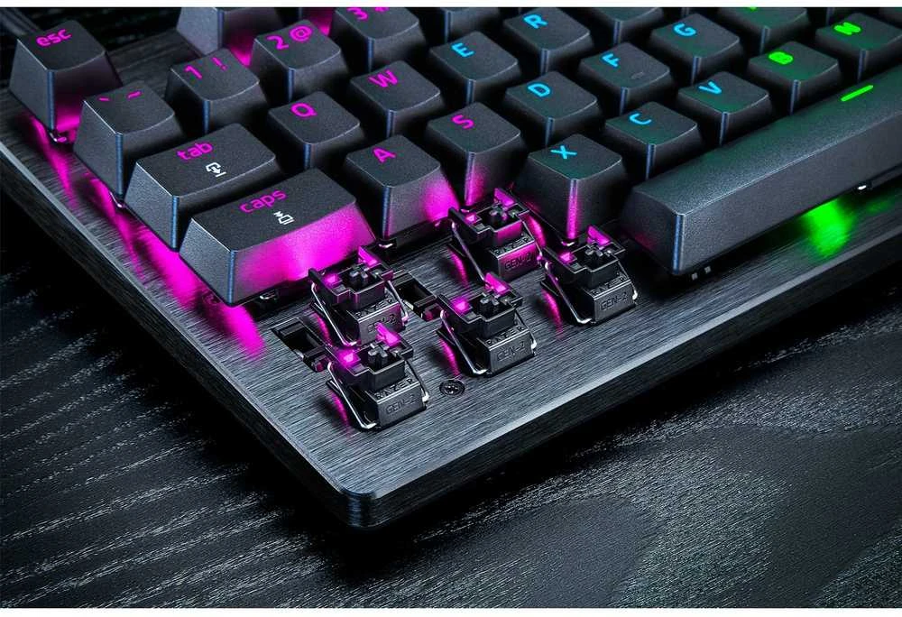 Klaviatūra Razer Huntsman V3 Pro Tenkeyless 8KHz Klaviatūra žaidimams, Analog Optical Gen 2 - ISO (DE), juoda (RZ03-05520400-R3G1)