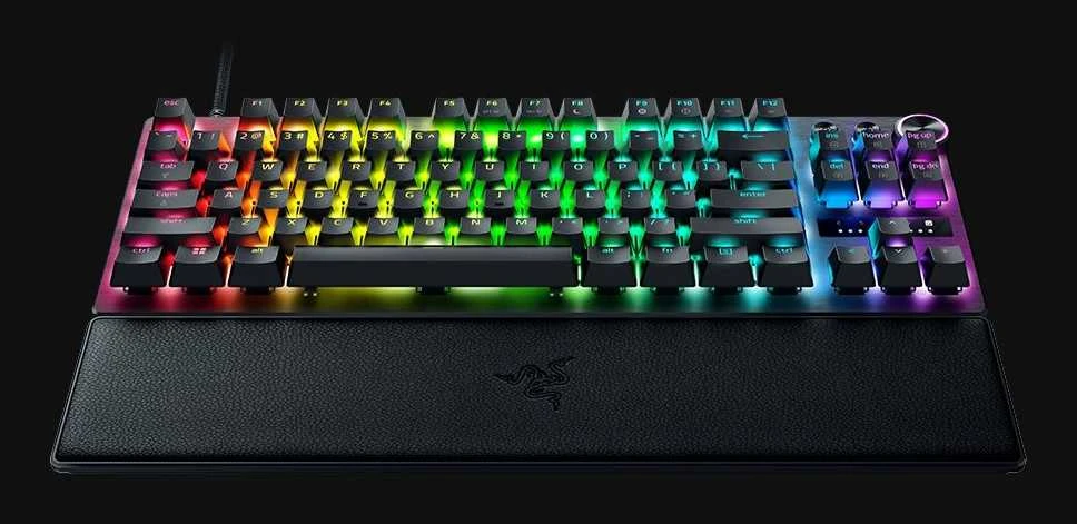 Klaviatūra Razer Huntsman V3 Pro Tenkeyless 8KHz Klaviatūra žaidimams, Analog Optical Gen 2 - ISO (DE), juoda (RZ03-05520400-R3G1)