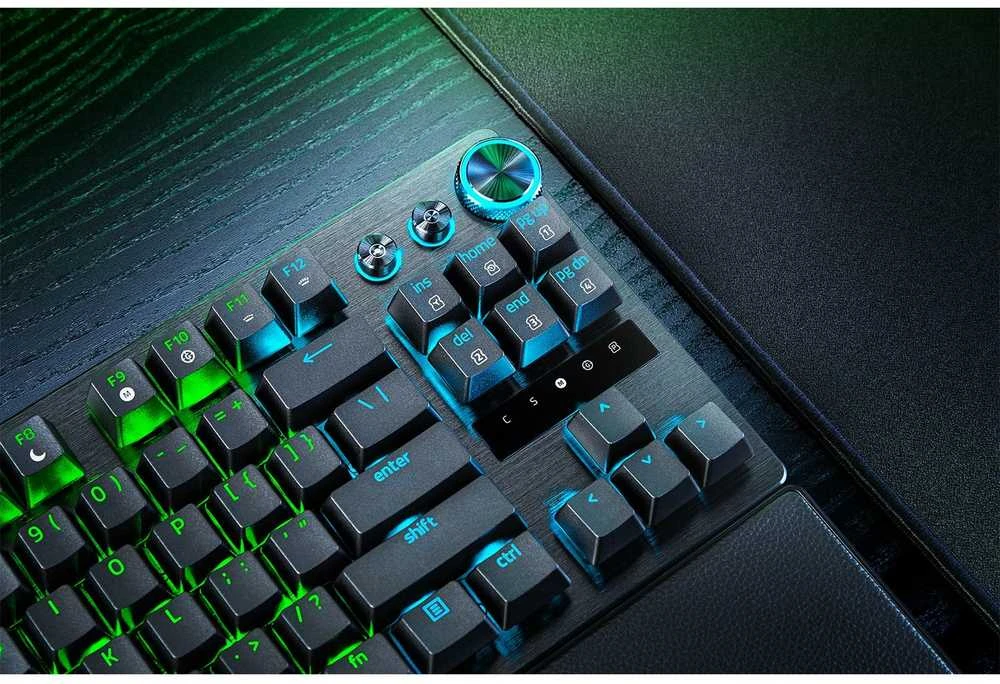 Klaviatūra Razer Huntsman V3 Pro Tenkeyless 8KHz Klaviatūra žaidimams, Analog Optical Gen 2 - ISO (DE), juoda (RZ03-05520400-R3G1)