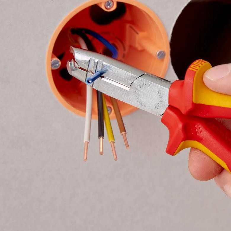 Kabelių nužievinimo replės D8-13mm + 1,5/2,5mm3 VDE, Knipex