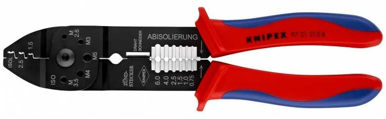 Antgalių presavimo replės KNIPEX 9721215B