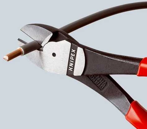 Knipex KNIPEX Kraft-Seitenschneider 200 mm. Kunststoff berzogen