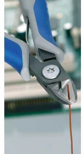 KNIPEX tikslios elektroninės įstrižainės pjaustytuvas