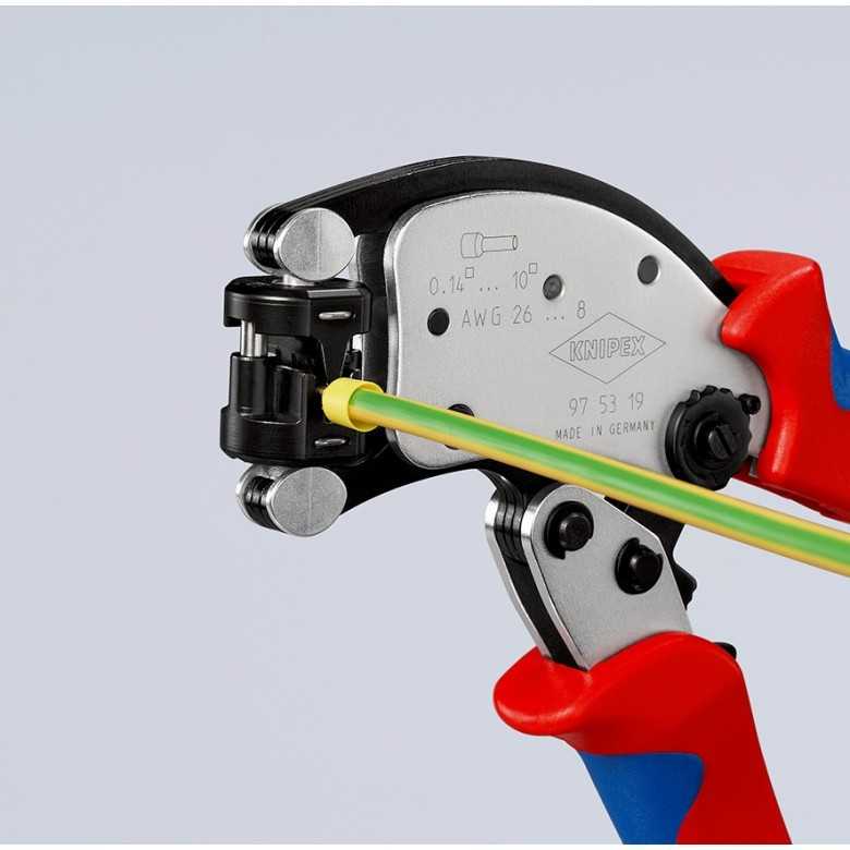 KNIPEX Twistor T Savaime besireguliuojančios užspaudimo replės antgaliams