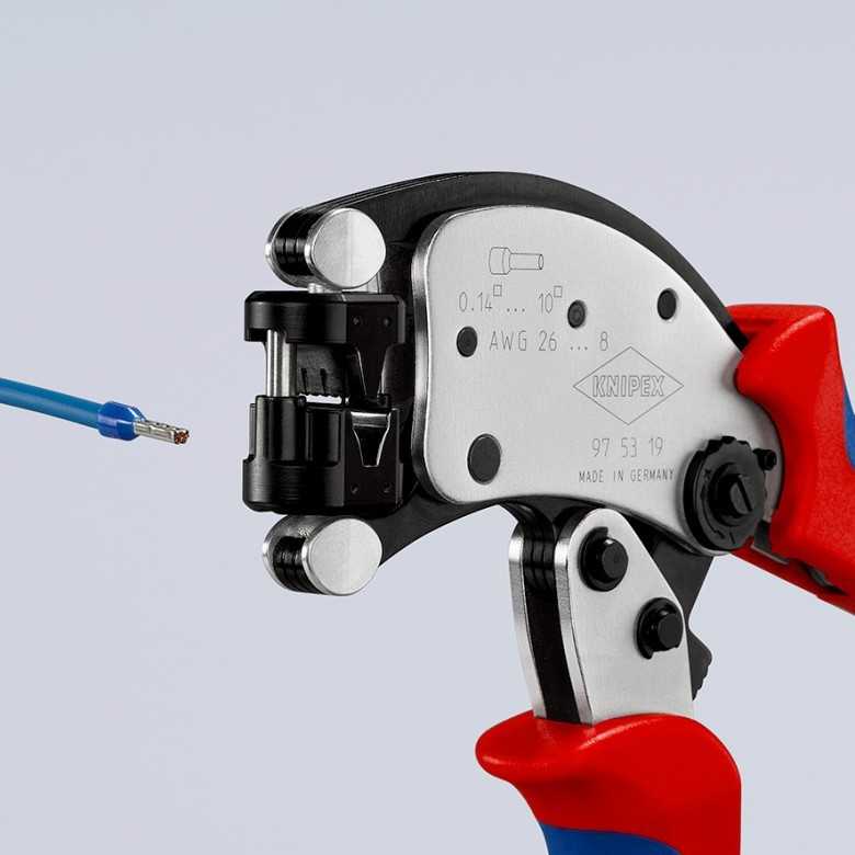 KNIPEX Twistor T Savaime besireguliuojančios užspaudimo replės antgaliams